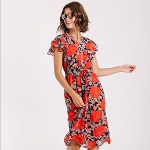 NWOT Piper & Scoot Floral Midi Dress